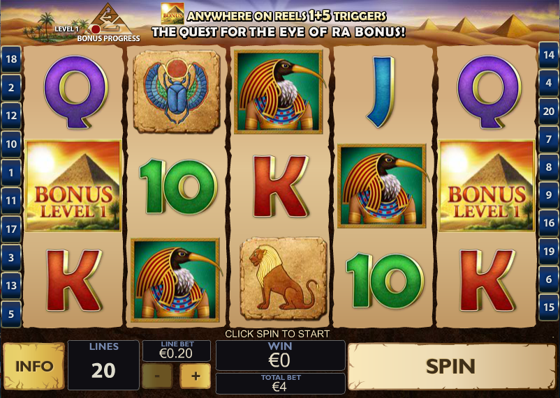 Daring dave & the eye of ra slots