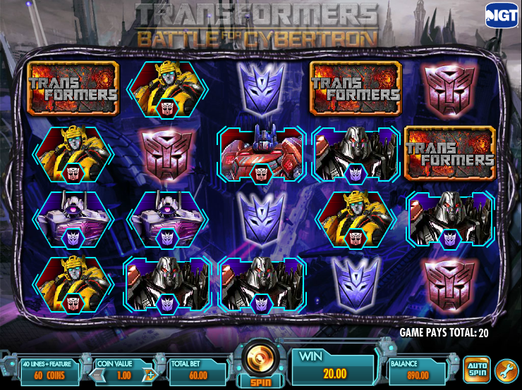 Transformers Battle For Cybertron Slots Review - Online Slots Guru