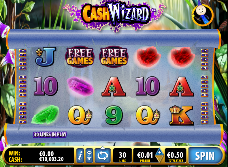 free cash wizard slot game