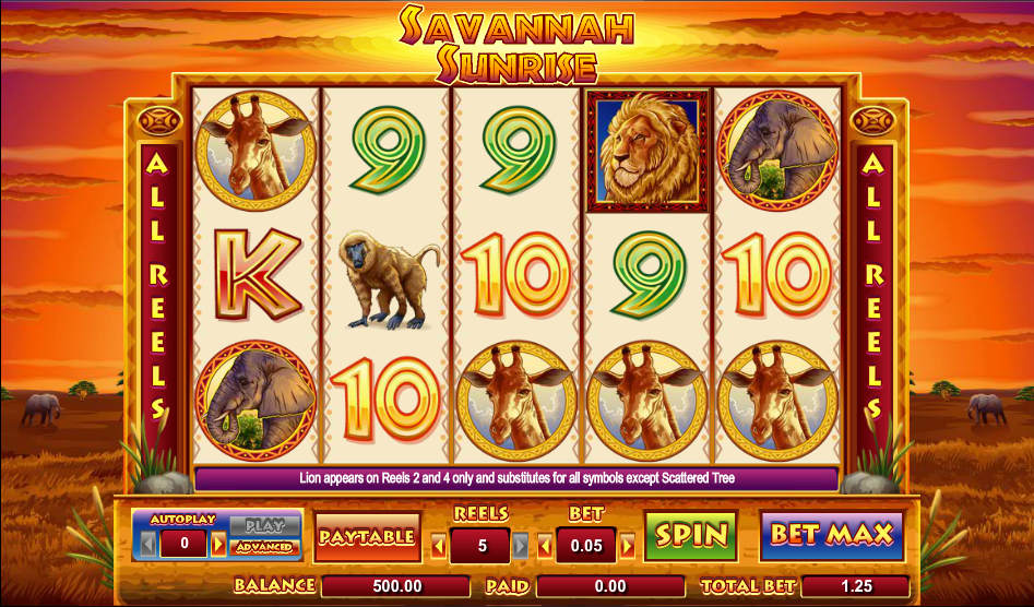 Savannah Sunrise Slots Review Online Slots Guru