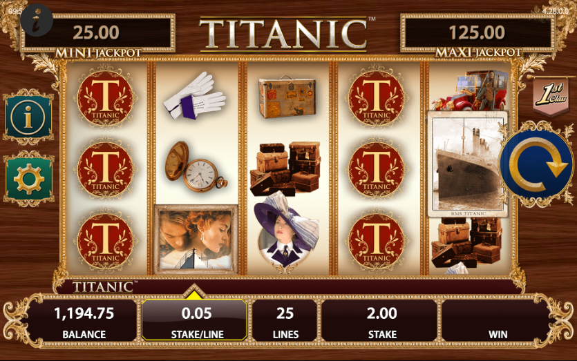 Titanic slot machine for sale