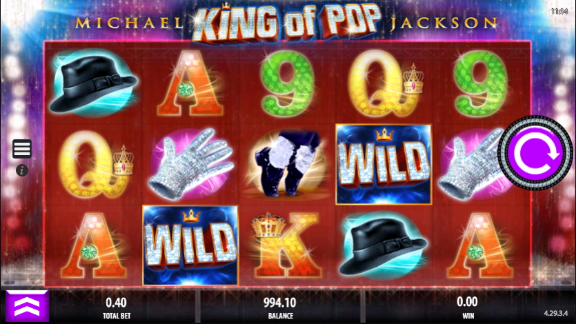 Michael jackson king of pop slot machine