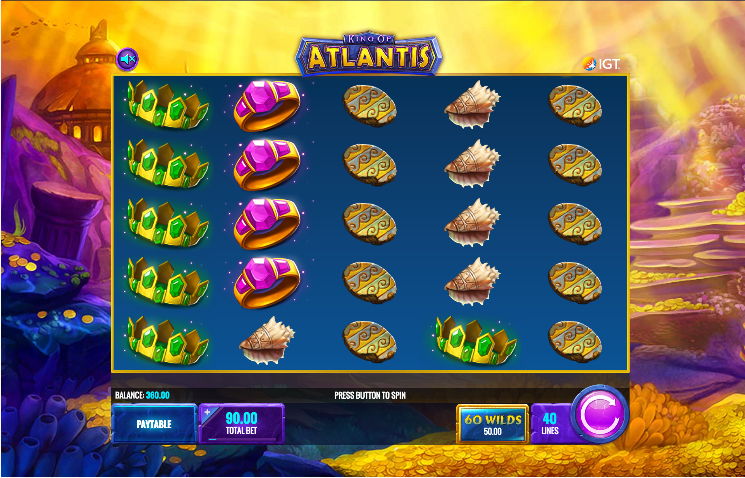 King of atlantis slot games