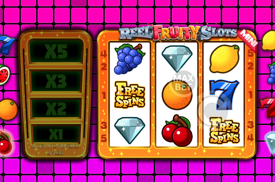 online 3 reel slot games fruits